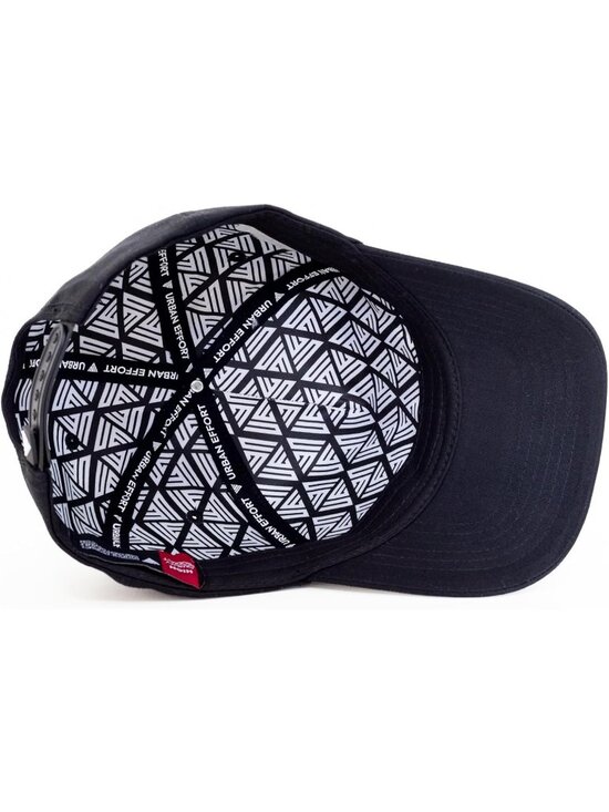 Unisex Jet Black Vintage Trucker Hat Baseball Snapback Closure Cap for Outdoors
